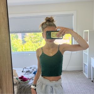 Brandy Melville green tank top